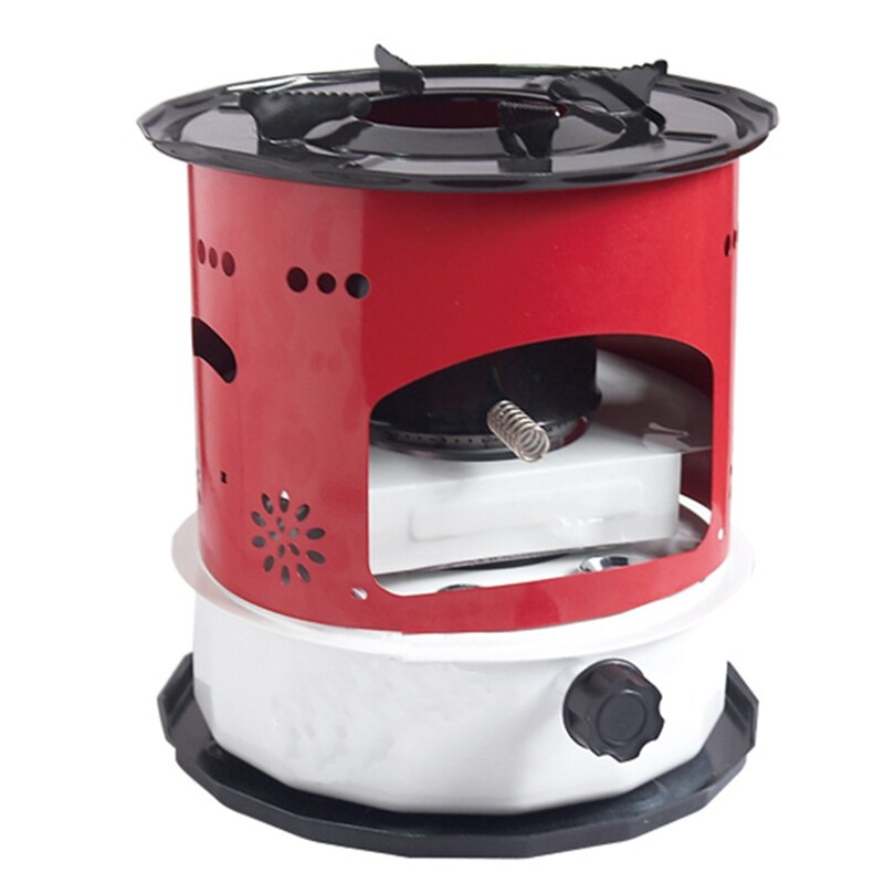 Kerosene Stove Heater Indoor Household Cooking Stove Outdoor Camping Cookware Heating Machine 1pc: Red