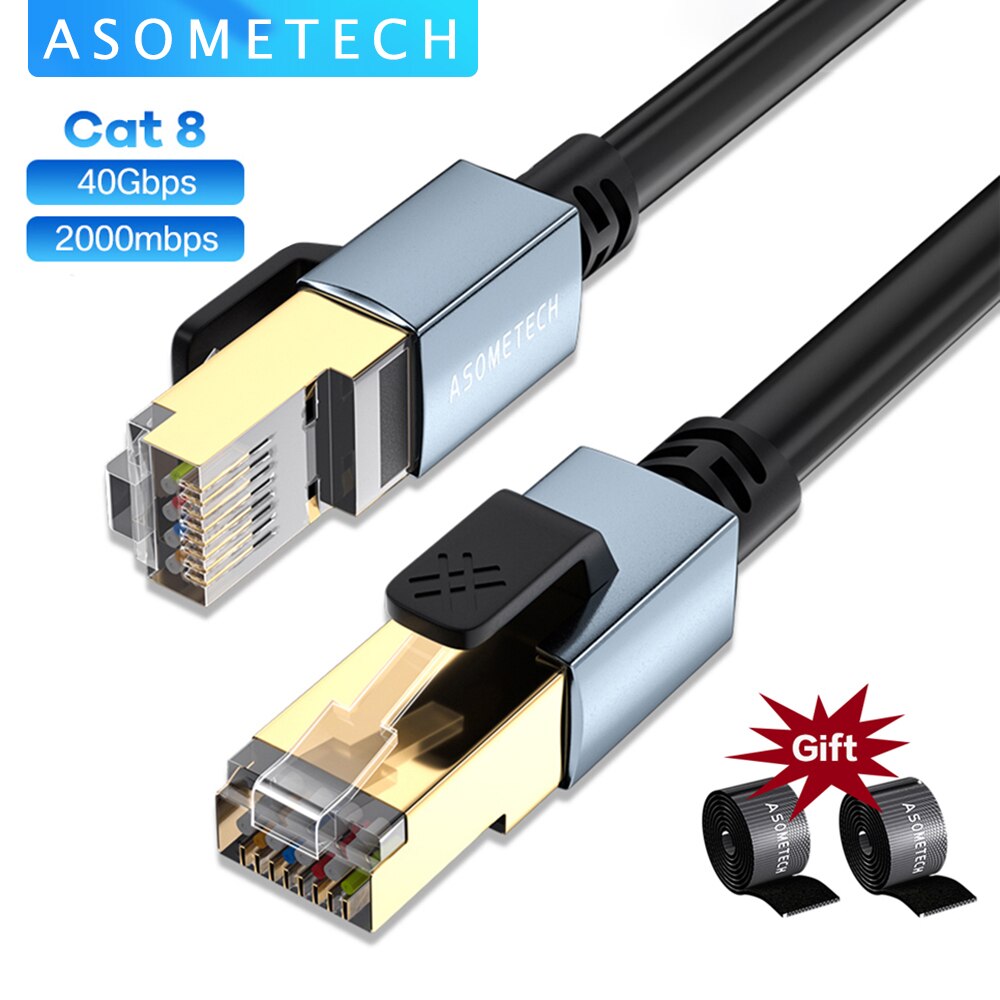 CAT8 40 gb/s RJ45 kabel Ethernet przewód Lan Ethernet Cat 8 kabel sieciowy do laptopa PC internetu Router Wifi kabel sieciowy SSTP Patch Cord