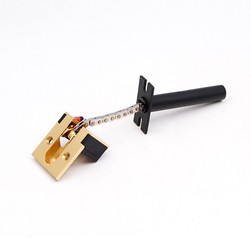 KK&amp;FING Hidden Anti-theft Chain Safety Bolt Door Bolt Hotel Door Invisible Buckle Room Door Anti-locking Hasp: gold