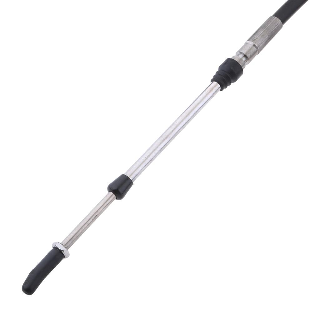 2pcs Universal Throttle Cable Stainless Steel Black Throttle Cable for Marine Boat Motor Control Lever 15FT