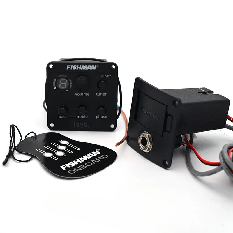 301/201 Pickup4 Band Akustikgitarren-Tonabnehmer mit Stimmgerät Presys 301/201 Mic Blend Preamp EQ Tuner Gitarrenverstärker Gitarrenhals: WHITE