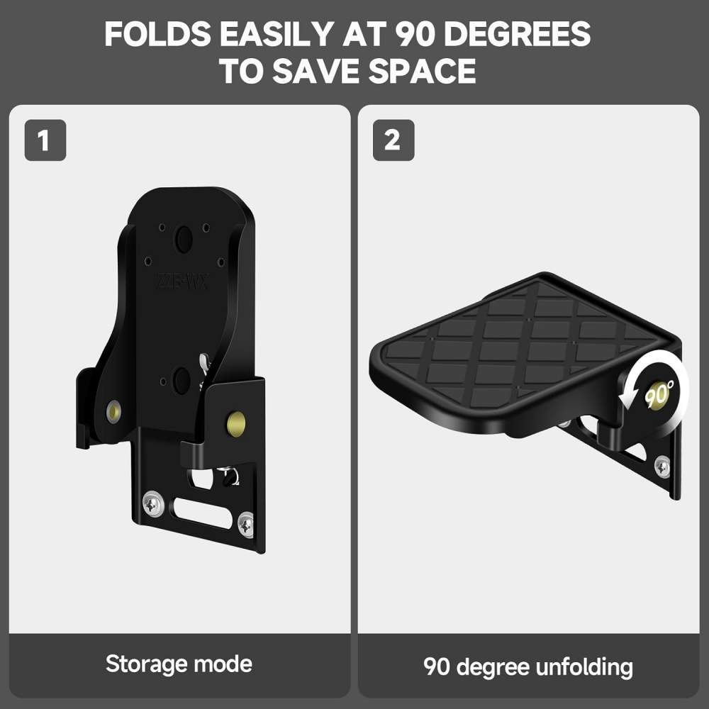 2 pcs folding truck bed step anti-slip for boat trailer bumper pickup truck tailgate ladder camper rv exterior accessories