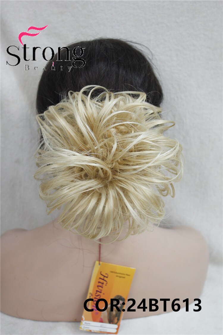 StrongBeauty Synthetic Ballet Hair Bun Extension Donut Chignon Hairpiece for Ponytail: 24BT613