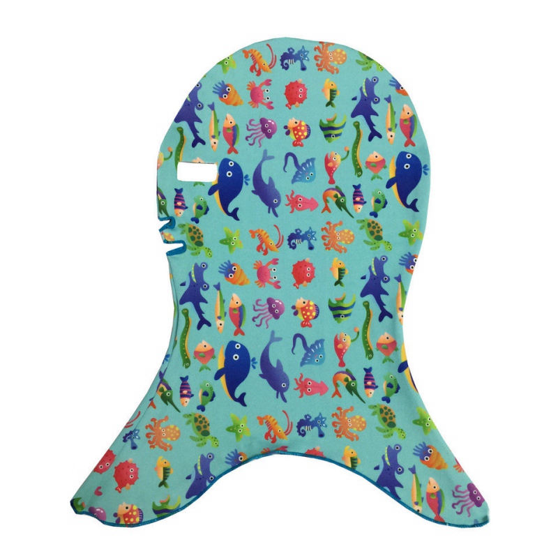 Waterproof Swimming Caps Full Face Sunscreen Swim Dive Face Mask Swimming Facekini Face Bikini Sunblock Protect Mask: H