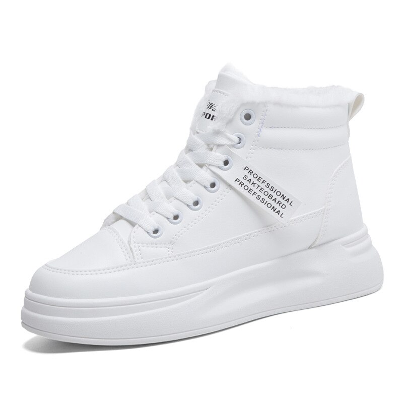 Swyivy bontschoenen dames witte sneakers winter pluche bont warme sneeuwlaarzen platform dames witte enkellaarsjes met bont