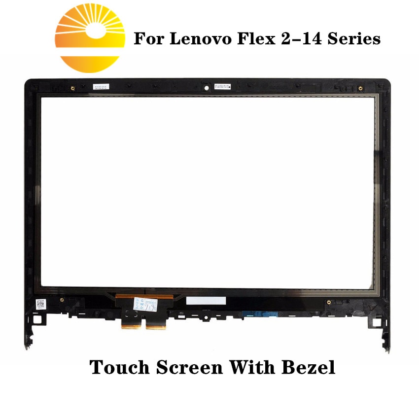 With frame bezel replace For Lenovo Flex 2-14 Flex 2 14 14D Tablet Touch Screen Panel Digitizer Glass Sensor Replacement 14-inch