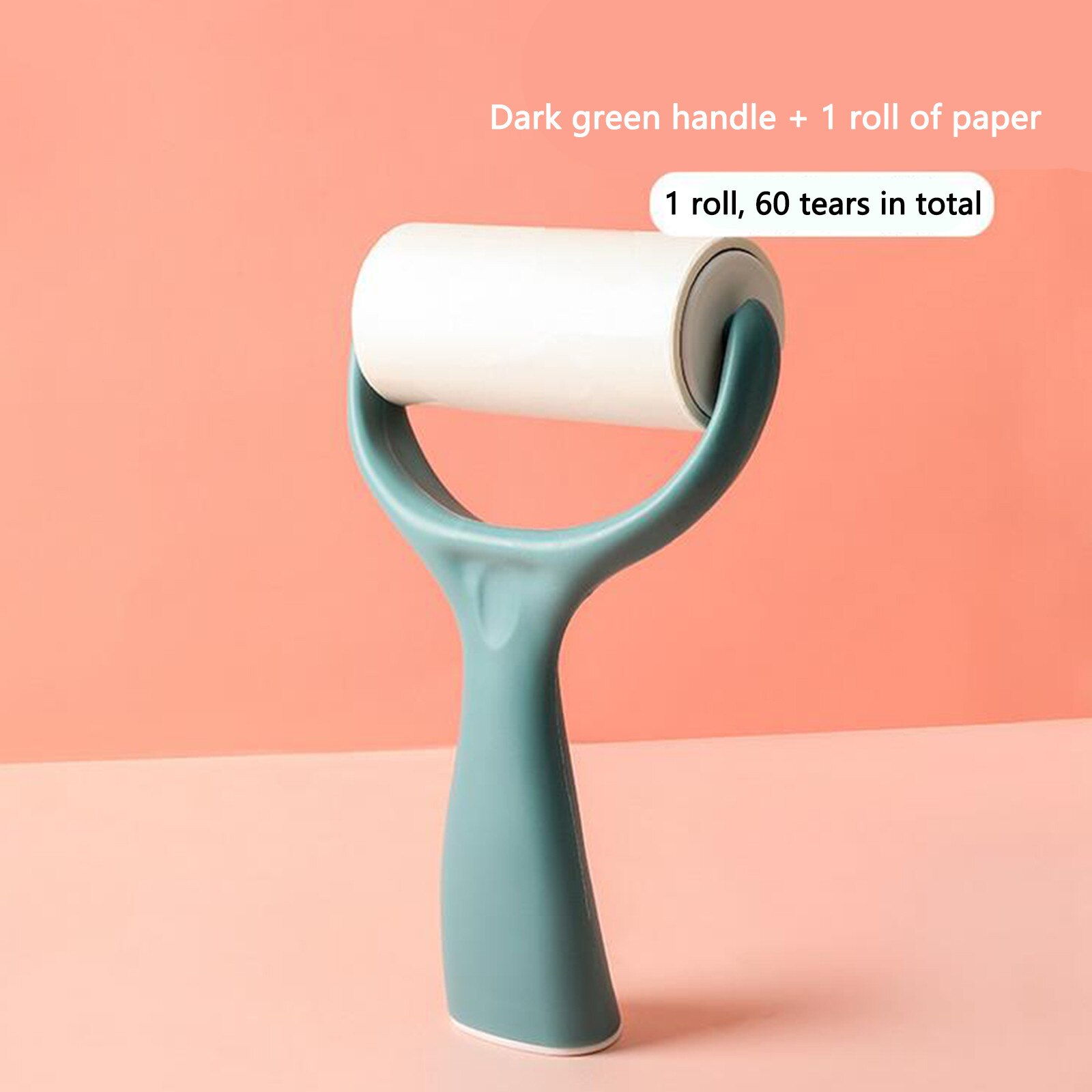 25#  stand-up rulle klæbemiddel husholdningstøj fjernelse af hårbørste vaskbar rulle renere fnug rengøringsmiddel: Blå