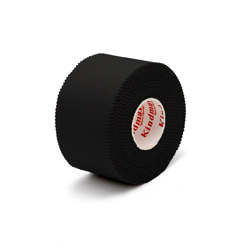 Kindmax Alle Baumwolle Sport Band Kinesiologie Taping UNS Stil Farbige Gezackten Starre Athletisch Band Strain Injury Unterstützung Rolle: Black / 3.8CMx13.7M