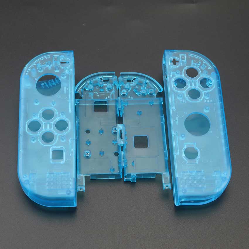 YuXi Clear White Plastic L R Housing Case Cover for Nintend Switch NS NX Joy Con Console Shell Replacement Parts: U