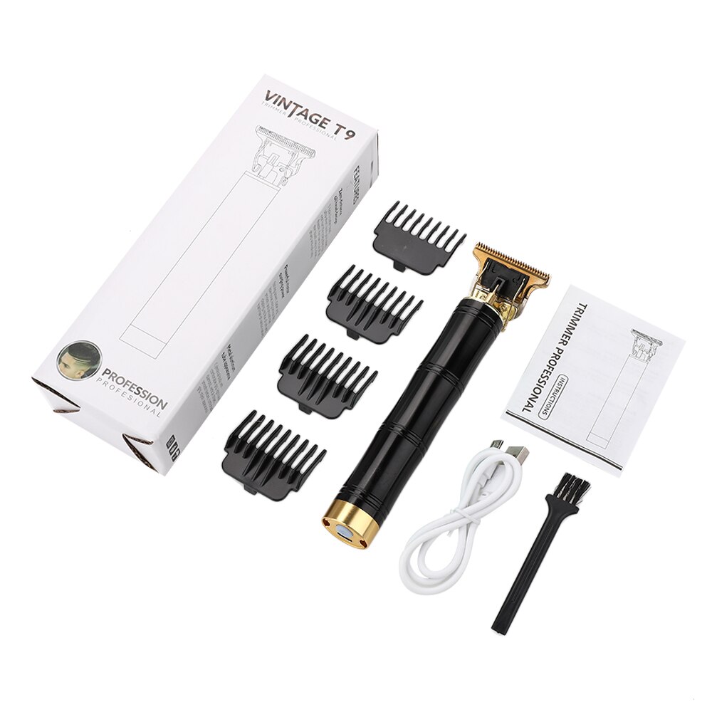 Electric Hair Clipper Rechargeable Shaver Beard Trimmer Men Hair Cutting Machine Beard Barber Hair Cut: Set C