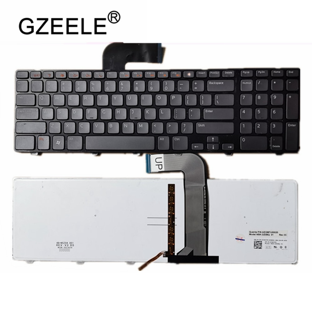Gzeele Laptop Accessoires Voor Dell 5720 7720 N7110 17R L702x Vostro3750 Us Keyboard Backlit