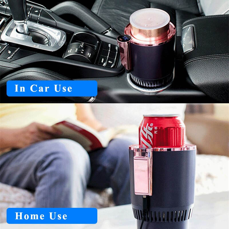 Smart &amp; Koud Cup Drankjes Houders Home Office Snelle Koeling Verwarming Isolatie Elektrische Cup Mini Koelkast Kan/Mok holde
