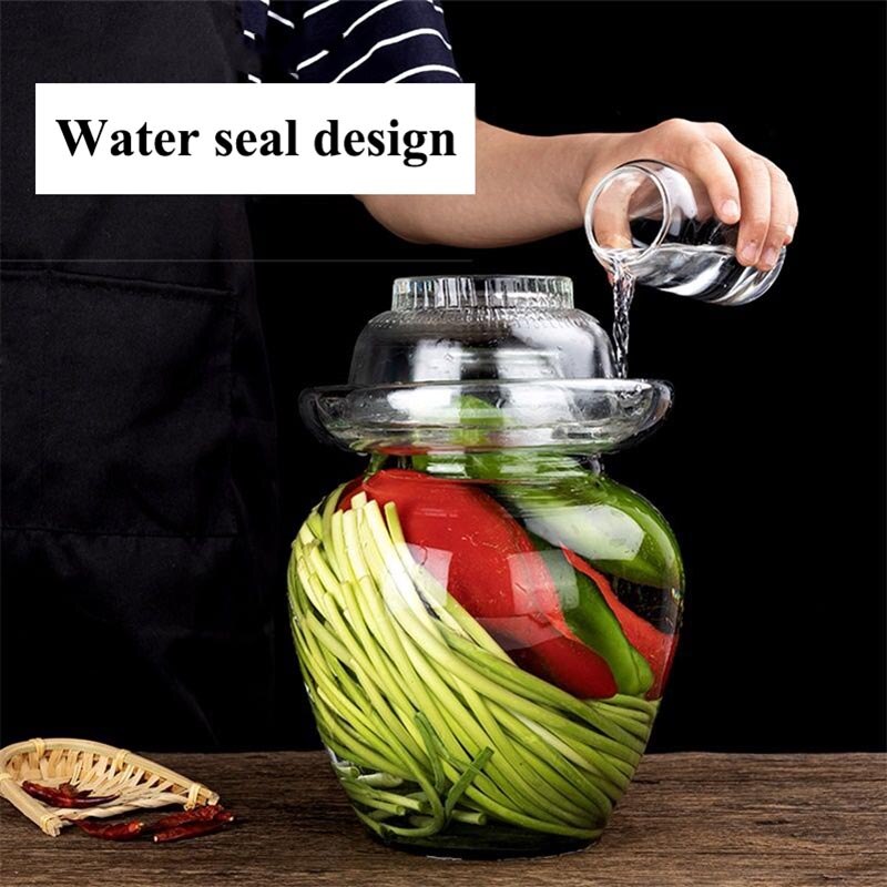 2.5kg syltetøjsglas kimchi krukker japansk koreansk syltet beholder kinesiske traditionelle grøntsager gæringstank