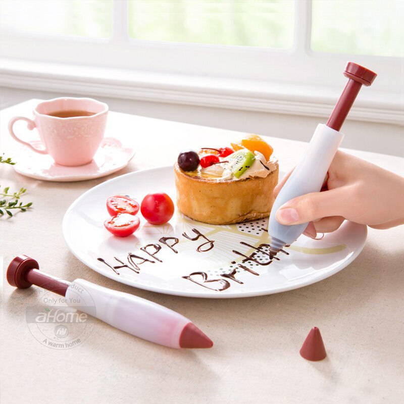 1 pcs Cake Dessert Decoratie Pen Versieren Pen Chocolade Schrijven Pen Gebak Cake Versieren Gereedschap Dessert Tool