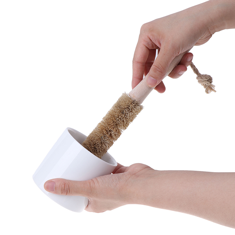 Topf Pinsel Nicht-stick Pfanne Lange Griff Flasche Pinsel Reinigung Pinsel Coconut Palm Tasse Pinsel Öl Entfetten Glas Dekontamination