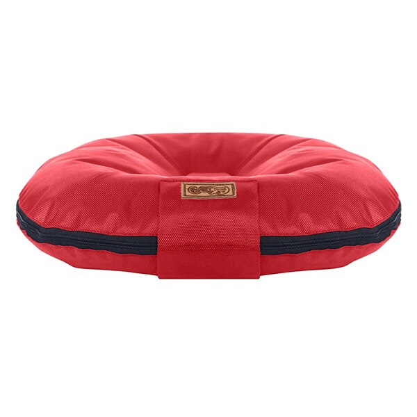 Lit apaisant pour chien, grand tapis confortable pour animal de compagnie, chaise ronde orthopédique, sac de couchage, chenil, coussin de canapé pour chiot: Red / XXL 110x100x10CM