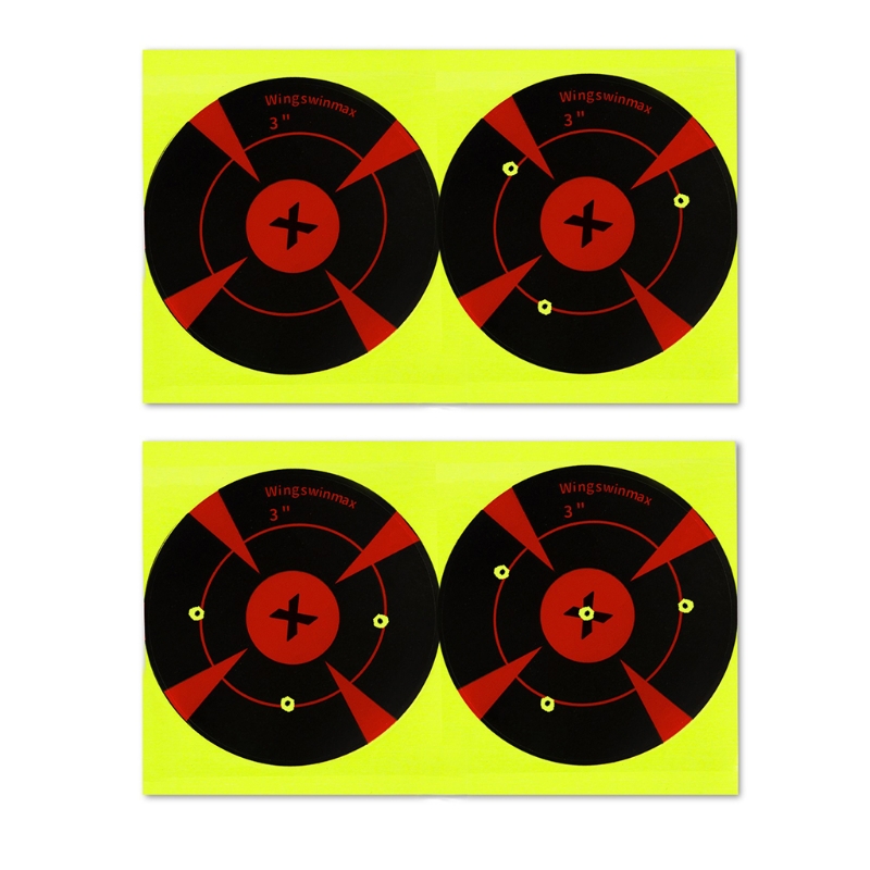 Draagbare Doel Sticker Shots Burst Heldere Fluorescerende Schieten Doel Papier Schieten Training Zelf (100 Stks/pak)