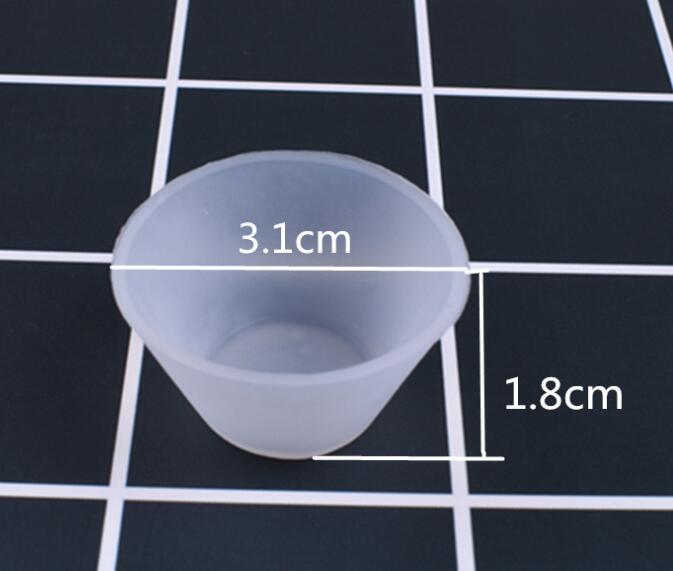 Forma de silicone transparente 1x100ml, molde de silicone de resina para medição, ferramenta para fazer joias, resina epóxi: small