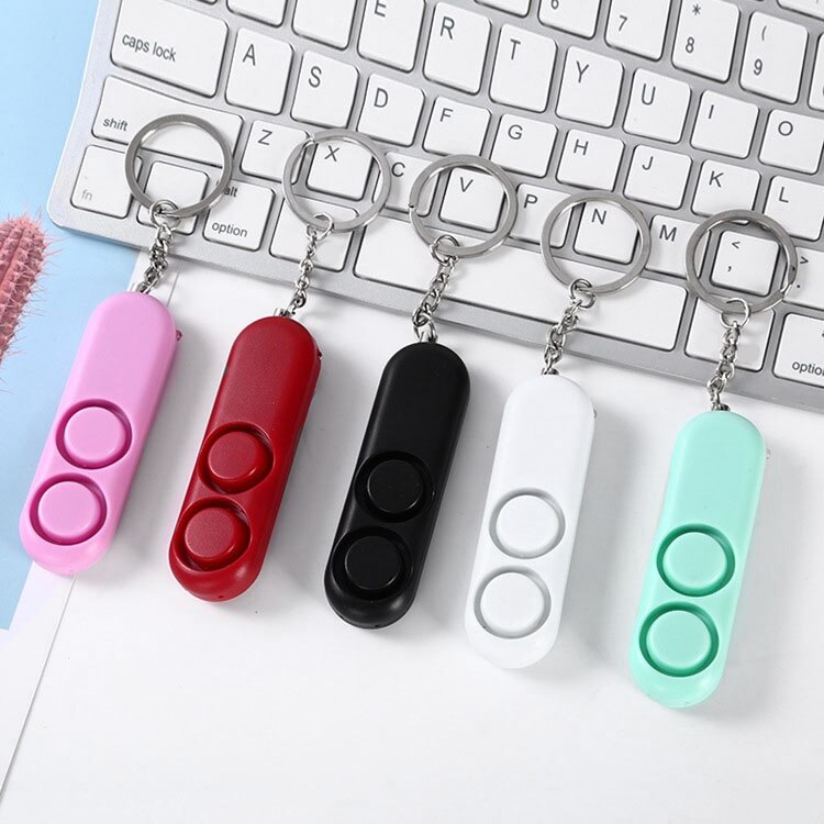 120DB Device Dual Speakers Loud Alarm Alert Attack Panic Safety Personal Security Keychain Bag Pendant