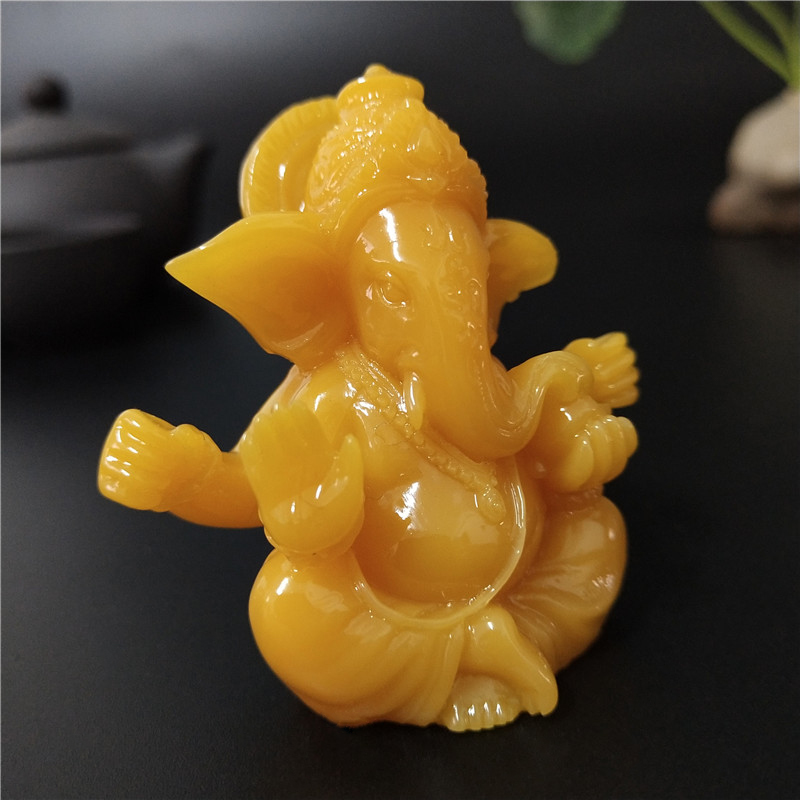 lord ganesha statue buddha elefant gud skulpturer figurer håndlaget håndverk hjem hage blomsterpotte buddha dekorasjon statuer