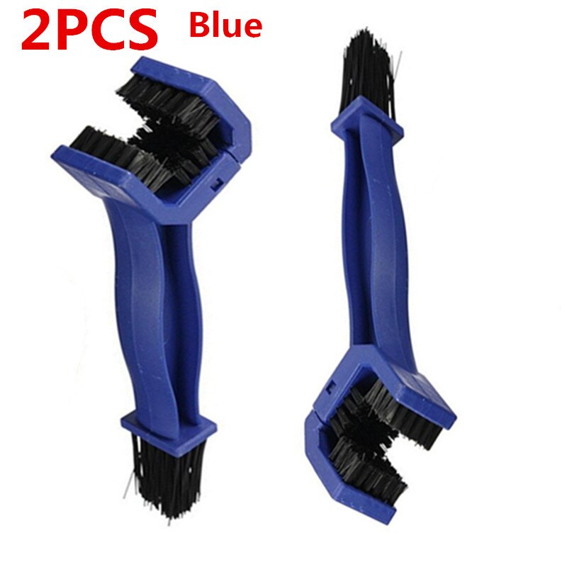 2pcs Scrubber Motorcycle blue bike set kit Gear Chain Brush Cleaner Tool For YAMAHA YZ250FX YZ450FX WR250 450 WR250F WR450F: blue