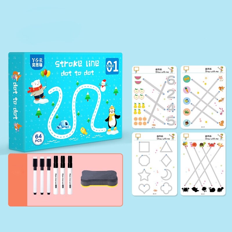 Magical Tracing Workbook Reusable Calligraphy Copybook Toddler Learning Activities For Kids Children Magical Tracing Workbook