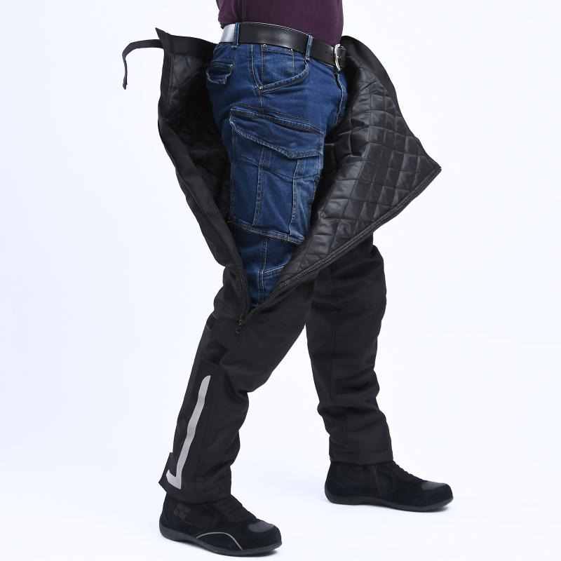 Motorfiets Winddicht Broek Fall-Proof Motorfiets Mannen Rijden Broek Thermische Apparatuur Afneembare Winddicht Quick-Release Broek