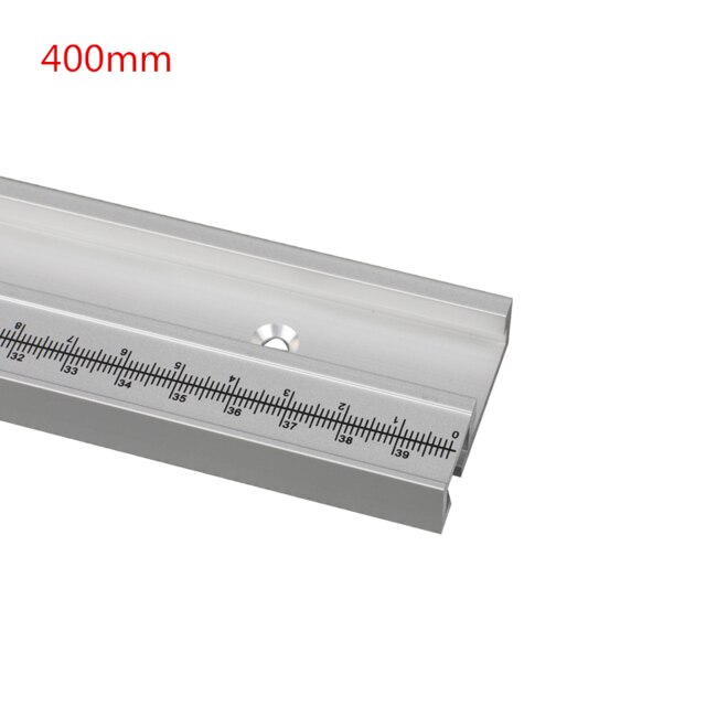 600/800/1000/1220mm Aluminum Alloy T-Track Woodworking T-slot Miter Track with Scale/Miter Track Stop Woodworking Tools: 400mm