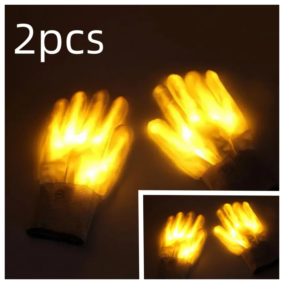 Luvas de led neon guantes brilhantes festa de halloween luz adereços luminosos piscando crânio luvas palco traje suprimentos: ROXO