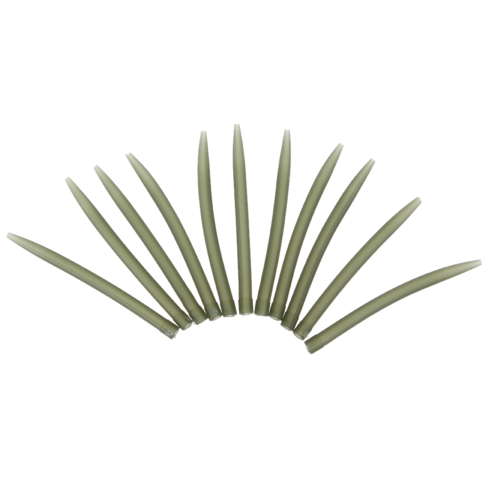 Terminal Carp 100 PCS Fishing Hook Rubber Tip Tube Anti Tangle Sleeves Connect with Fishing Hooks Carp Fishing Tackle Boxes 53mm