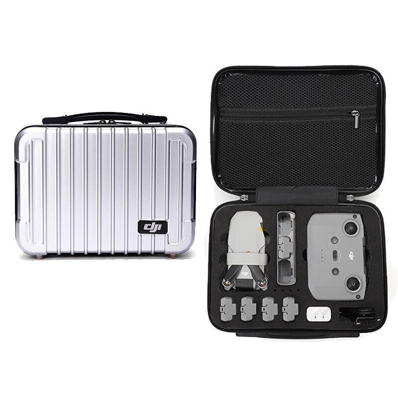 Sac de voyage pour Drone DJI Mavic Mini 2, sacoche de transport Portable, sac de rangement étanche pour pièces, accessoires de grande capacité: silver case black