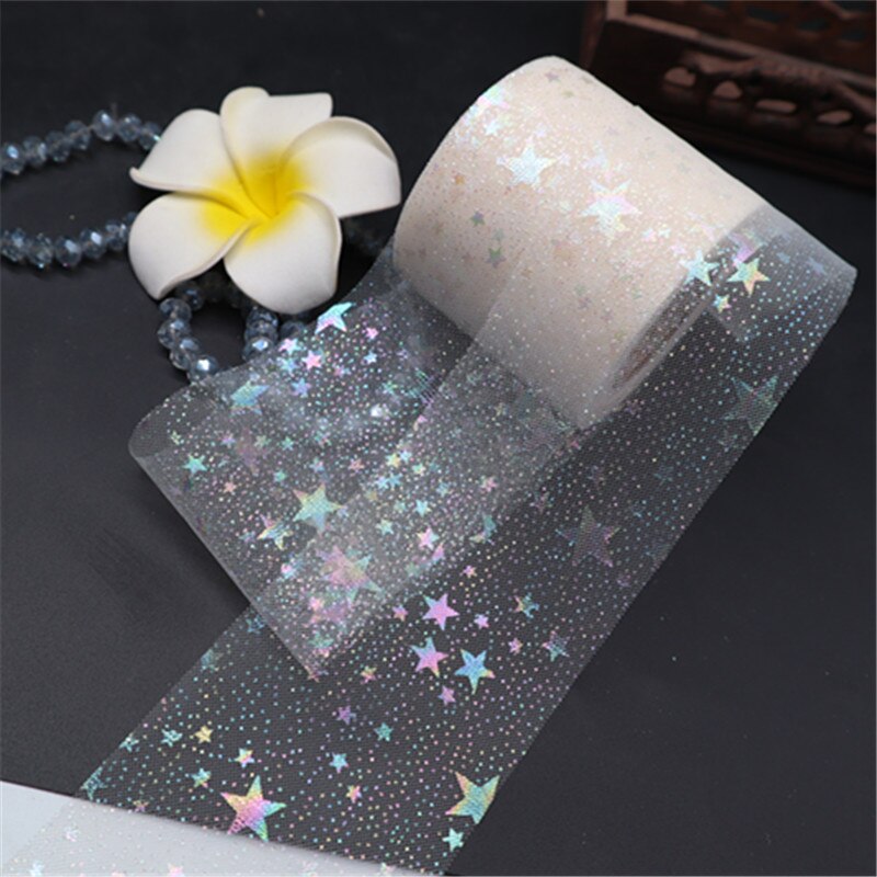 25 yard/rulle regnbue glitter tyl rulle pailletter krystal organza gennemsigtigt stof gør det selv håndværk tutu nederdel hjem bryllup dekoration: Beige