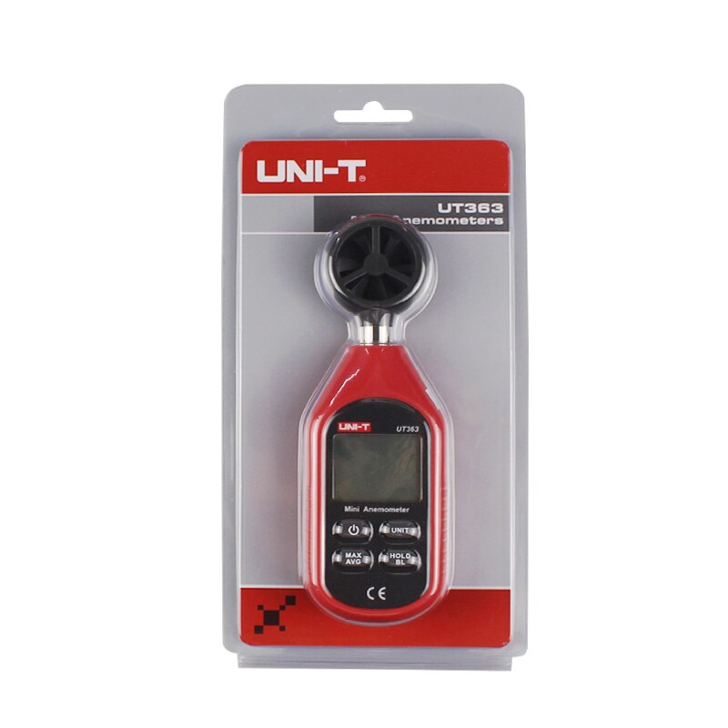 UNI-T UT363 UT363BT Handheld Anemometer Digital Wind Speed Measurement Temperature Tester LCD Display Air Flow Speed Wind Meter