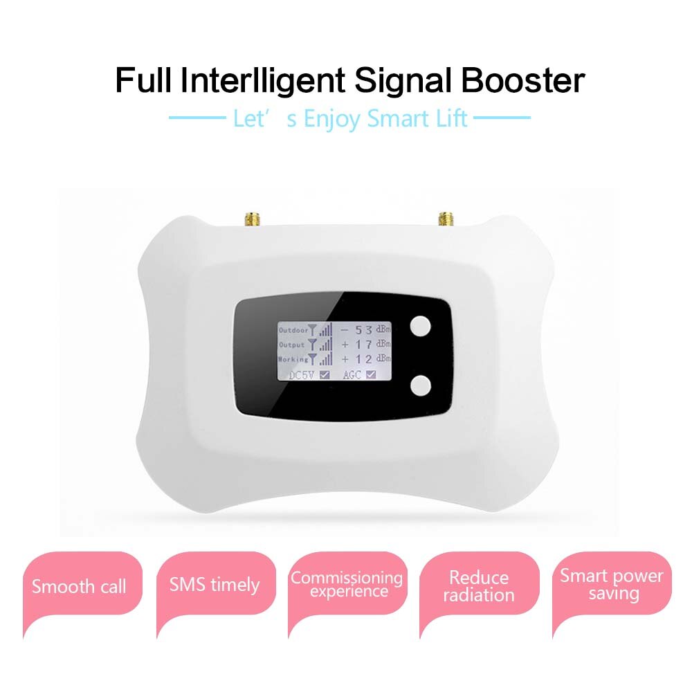 AWS 1700mhz Celular Signal Repeater 3G 4G 1700/2100mhz Booster UMTS LTE Band 4 1700 Amplifier North South America LCD Display