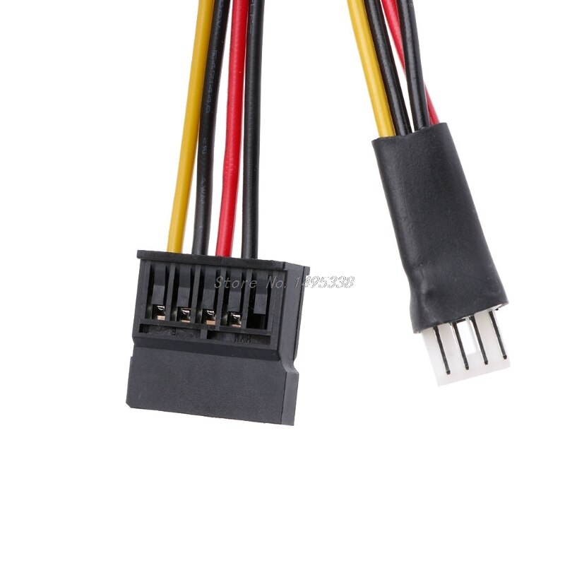 Adaptateur de disque dur FDD SATA mâle à 15 broches, convertisseur, câble d&#39;alimentation de 20cm, , directe,