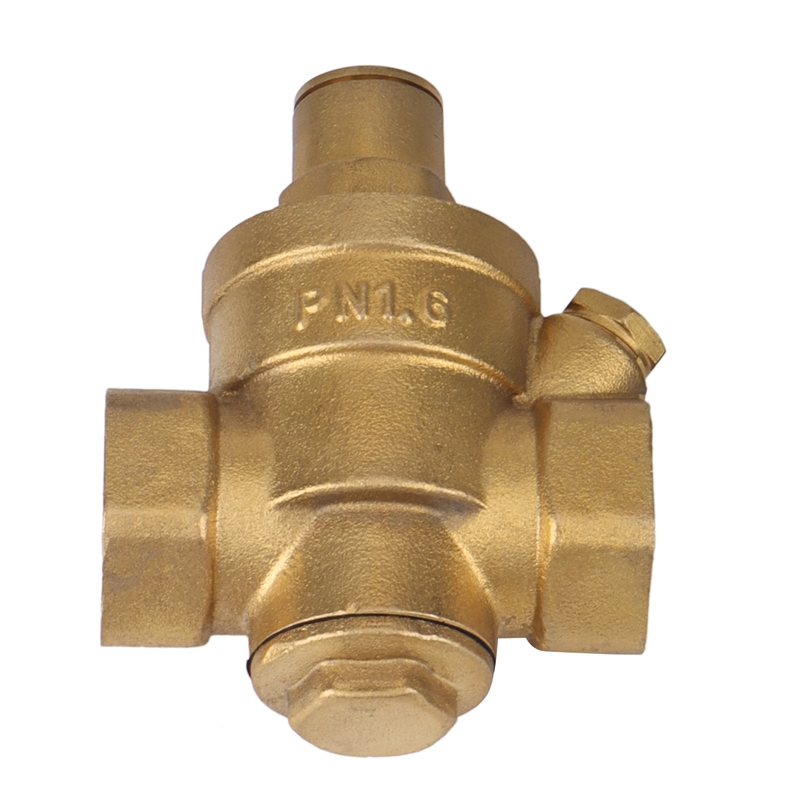 PN 1.6 Adjustable Water Pressure Regulator Reducer Brass DN20 with Gauge Meter for Hydraulic Instability/Water Purifier