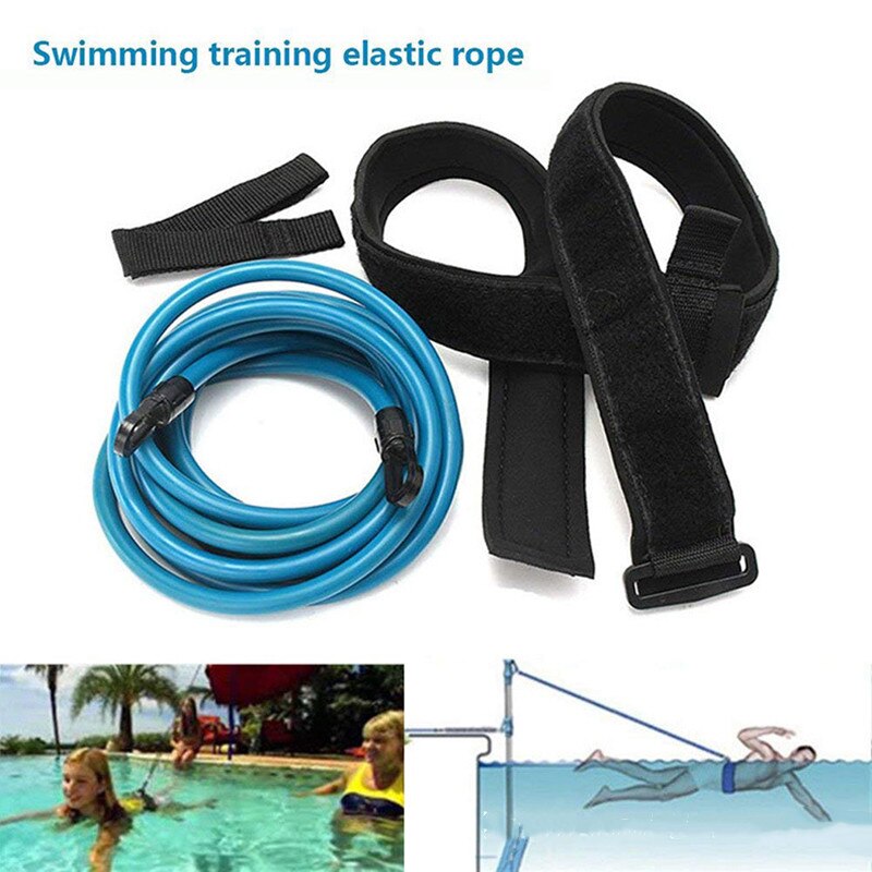 4M Einstellbare Ausbildung Schwimmen Widerstand Gürtel Elastischen Seil Schwimmen Schwimmbad Sicherheit Ausbildung Band Latex Rohre Trainer