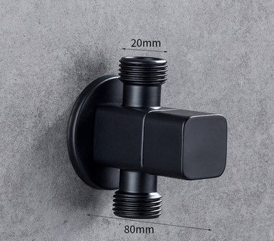Flling valves Bathroom Angle Valve Solid Brass /Cold Bath Hardware Accessories Black Baking G1/2 Toilet Water Stop Valve: Style 7
