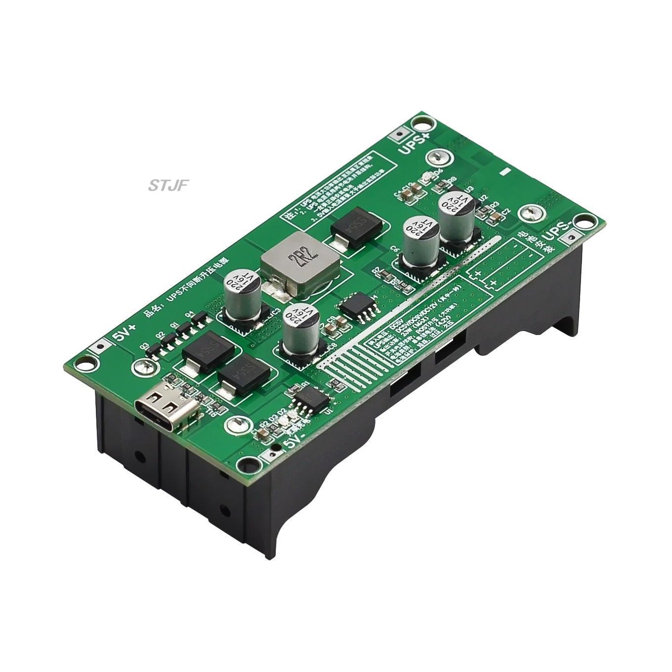 Typ-c 15w 3a 18650 Lithium-Batterie-Ladegerät-Modul DC-DC Schritt-hoch-Booster Schnell ladung UPS Netzteil/Konverter 5V 9V 12V