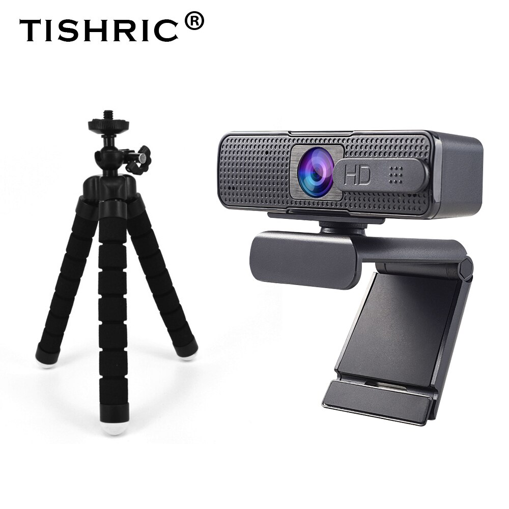 Ashu-cámara Web H701 Full HD, Webcam con enfoque automático, 1080P, con micrófono AF, para enseñanza y vídeo en vivo, USB, para ordenador: Ashu H701 black