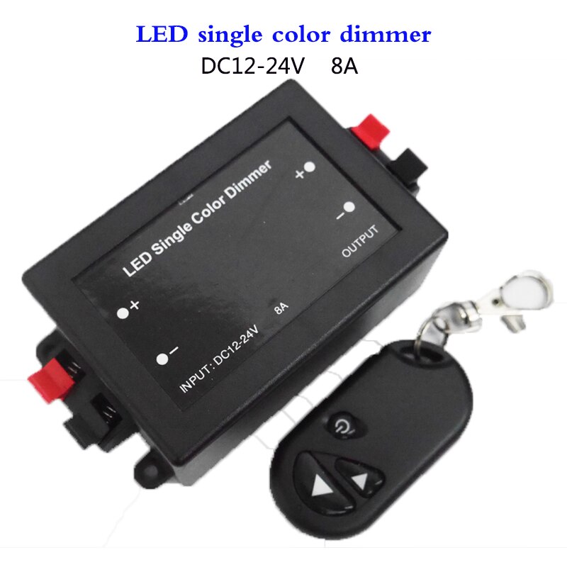 Led Dimmer 3 Keys Rf Wireless Remote Led Enkele Kleur 8A Draadloze Controller DC12-24V Voor Led 5050 3528 3014 Strip licht