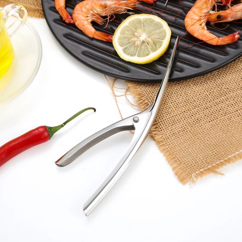 Décortiqueur de crevettes en acier inoxydable, pour fruits de mer,fournitures de cuisine pratiques, outil de décortication portable, couteau de pêche, éplucheur
