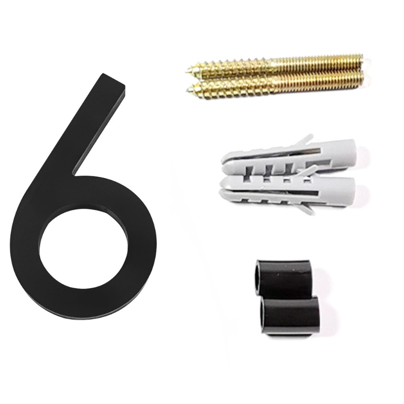 066E Modern House Numbers, Garden Door Mailbox Decor Number | Visibility Signage