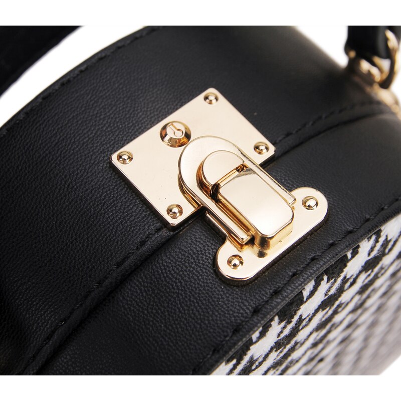 Nieuwe pied-de-poule pianostijl dames feesttassen en handtassen crossbody tas dames schoudertas pu etui