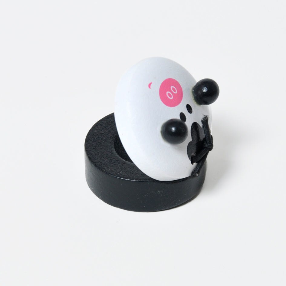 Kindergarten Orff Musical Instruments Children's Percussion Instruments Wooden Cartoon Castanets Animal Round Dance Board: Black