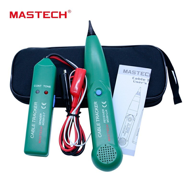 MASTECH MS6812 Telefoon Wire Tracer UTP Tool Kit LAN Netwerk Kabel Tester Line Finder RJ45 RJ11 Lijn Vinden Testen