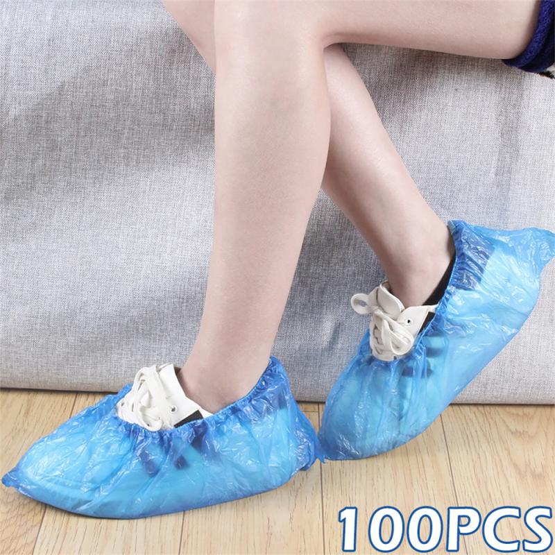 100Pcs Shoe Covers Disposable Hygienic Boot Cover For Household Construction Workplace Indoor Carpet Floor Protection Dust Cover