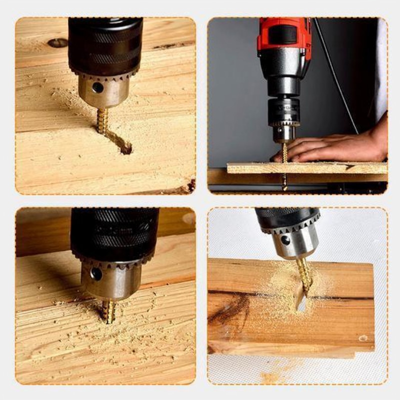 6 Pcs Multifunctionele Kobalt Boor Set Spiraal Schroef Metric Composiet Boor Tap Twist Boor Set metalen Houtbewerking Tool