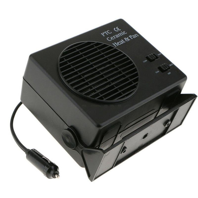 150W / 300W 12V High Power Car Heater High Heat Conversion Rate Car Heater Adjustable Power Ceramic Cooling Fan