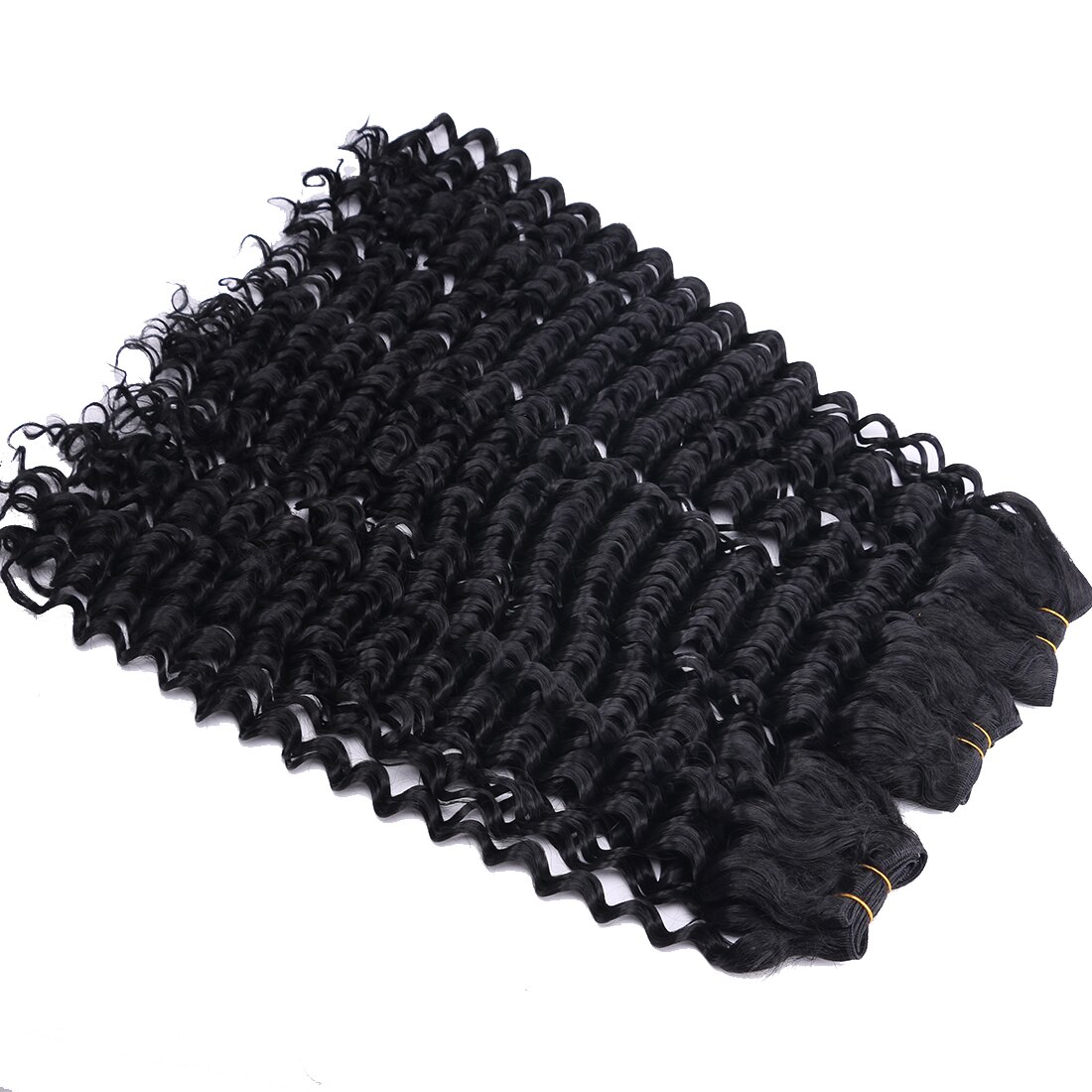 30 Inches Super Long Deep Wave Hair Bundles Water Wave Curly Hair Bundles Synthetic Hair Extensions 120g/piece